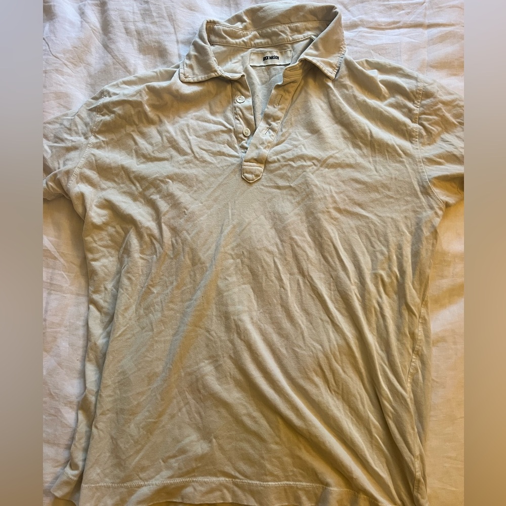 Buck Mason Sueded Cotton Polo